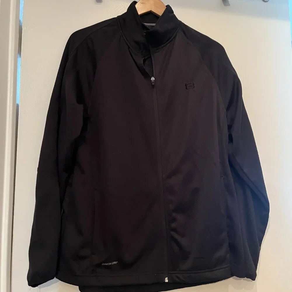 Zipper Front NWT Black Athletic Jacket by‎ Layer 8 Qwick Dry - NWT Size Medium
